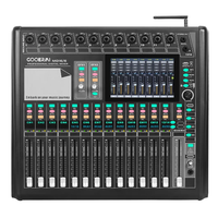 Mezclador Digital Profesional MD16/6 de 16 Canales con Doble Efecto FX, Punto de Acceso WiFi y Control Web para Sistemas de Refuerzo de Sonido