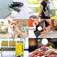 Traqueur Anti-Perte Mini Certifié MFi, Appareil de Localisation Bluetooth Compatible iOS et Google, avec Fonctionnalité « Localiser Mon Hub », Porte-Clés GPS pour AirTag iTag