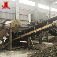Usine de recyclage professionnelle à double arbre pour ferraille de zinc, barres d'armature en acier, acier inoxydable, aluminium et roulements de moteur, avec broyeur et déchiqueteur