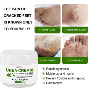 Crema <span class=keywords><strong>para</strong></span> Pies con 40% de Urea y 2% de Ácido Salicílico, Hidratante Profundo <span class=keywords><strong>para</strong></span> Talones Agrietados, Callosidades y Pies Secos - Product Image 3