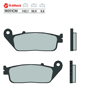 Plaquettes de frein moto R-Attack M051CM avant carbone-céramique homologuées R90 - Product Image 1