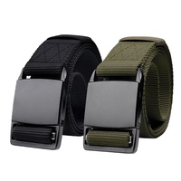 Nouvelle ceinture tactique extérieure pour hommes Boucle en alliage à dégagement rapide Matériau en toile réglable Utilisation de combat en nylon imitatif Logo imprimé
