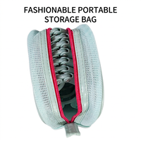 Ensemble de cintres de voyage pliables pour gagner de la place |   Cintres à vêtements portables avec pinces et pochette de rangement |   Organisateur de linge pour voyage et hôtel