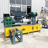 Granulateur à vis simple pour extrusion plastique, recyclage PC/LDPE/PP/HDPE/EVA/LLDPE, contrôlé par PLC, avec moteur et roulement