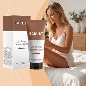 Crema Abbronzante Organica Bronze Scuro Medio SPF 50+ per Lettini Solari, Lozione Corpo a Base Minerale con Fragranza al Cocco - Product Image 6