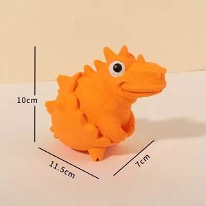 Juguetes Masticables para Mascotas, Ecológicos, Duraderos, con Sonido, Diseño de Dibujos Animados, de Látex con Forma de Huevo, Cocodrilo, Dinosaurio, para Perros, Venta al Por Mayor - Product Image 2