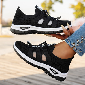 <span class=keywords><strong>Zapatillas</strong></span> Deportivas de Malla Transpirable para <span class=keywords><strong>Mujer</strong></span>, <span class=keywords><strong>Zapatillas</strong></span> de Running de Tejido Elástico, Calzado Ligero y Acolchado, Tallas Grandes - Product Image 3