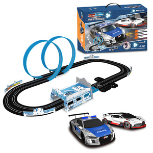 Set Pista da Corsa Elettrica ad Alta Velocità con 2 Controller, Pista Circolare, Giocattolo per Bambini, Auto Slot Elettriche, Giocattoli per Ragazzi - Product Image 4