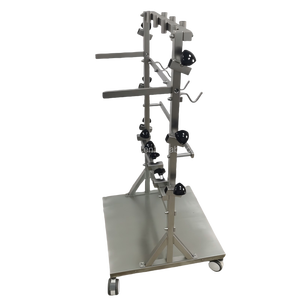 Carrello Portaoggetti Portatile JQ-051A1 per Accessori Chirurgici, in Acciaio Inox 304 con Ruote e Cestello per Ospedali - Product Image 5