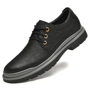 Zapatos de Trabajo Transpirables para Hombre 2026 |   Zapatos Vintage con Cordones y Punta Redonda |   Zapatos Casuales de Mezclilla Estilo Británico con Parte Superior Suave - Product Image 2