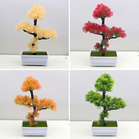 Plantes artificielles en plastique imitation pin et cyprès pour l'extérieur, vente en gros, décoration intérieure, artificielles, fausses plantes