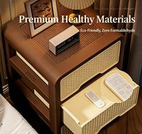 Meuble de Rangement Roulant Multi-Tiroirs Rétro pour Chambre à Coucher, Table de Chevet, Organisateur de Livres et Articles Divers, Robuste et Économique, Vente Directe Usine