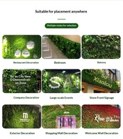 Haie artificielle 1x1m, gazon/arbustes, écran de verdure, protection UV, écologique, résistant aux intempéries, ignifuge, pour clôture de jardin