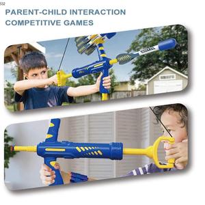 Outdoor Toy Foam Bow Arrow Archery Set Shoots Over 120 <span class=keywords><strong>Feet</strong></span> Foam Darts Alvos Bow and Arrow Set for Kids - Product Image 3