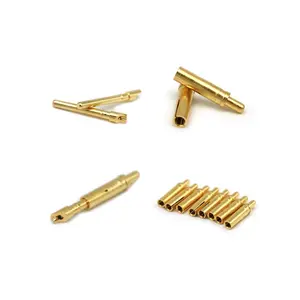 China Manufacture High Precision Crimp Contact Part Electrical Plug Brass Pin
