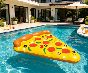 HC-042001 PVC Pizza-Shaped Durable Inflatable Pool Float for Adults-Summer Water Fun - Product Image 4