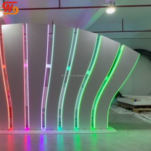 SMOOTH <b>Party</b> Events LED RGB Light PVC Arch Custom Special Design Large Wedding Acrylic <b>Backdrop</b> Stand - Product Image 3