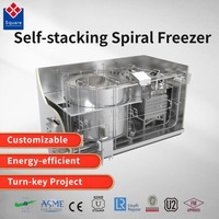Congelador Espiral Apilable de Alta Eficiencia de Congelación, Diseño que Ahorra Espacio para Pollo Congelado, Suministro del Fabricante
