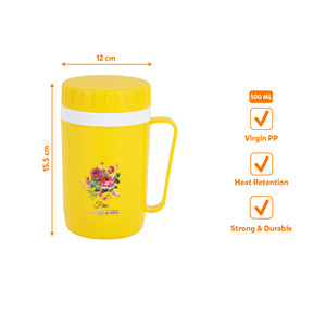 Pichet à infusion de fruits en PP pour thé, eau infusée, boissons froides - Couvercle isolant thermique compatible lave-vaisselle, durable, réutilisable, confortable - Product Image 2