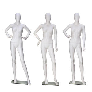 Vente en gros de vêtements pour femmes en plastique PP blanc de haute qualité Mannequin de présentation modèle de salle d'exposition au détail de simulation - Product Image 3