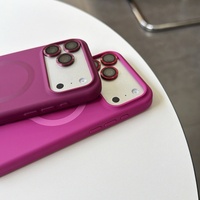 Coque de téléphone magnétique en silicone liquide tendance pour iPhone 18 15 16 17 Pro Max avec cordon de suspension et film protecteur d'objectif HD