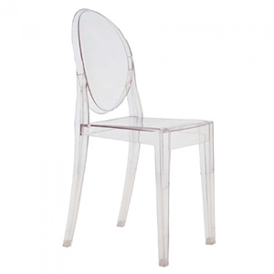 Chaises fantômes <span class=keywords><strong>Victoria</strong></span> en résine acrylique transparente, fournies par l'usine - Product Image 3