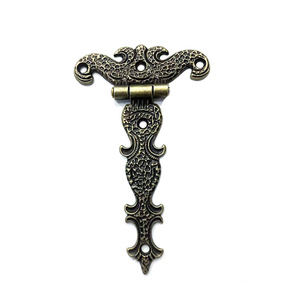 Charnière de meuble rétro en alliage de zinc, style européen, montage en surface, durable, pour boîte en bois, décoration de la maison, finition bronze antique - Product Image 4