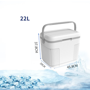 Glacière isotherme en plastique de style américain pour boissons, glacière de camping, glacière de pêche bleue - Product Image 5