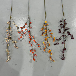 Fleurs artificielles en soie Celastrus du Sud, bouquet pour décoration de mariage, accessoires de photographie domestique, moulage par injection - Product Image 2