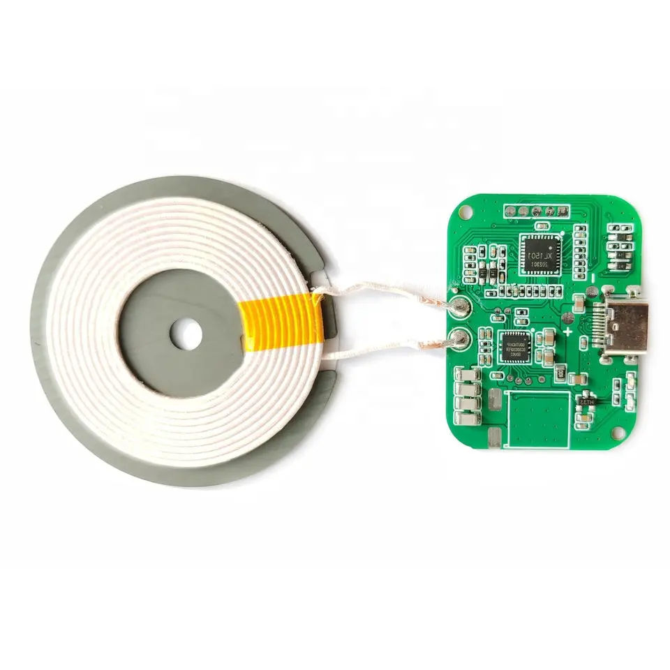 Universal Custom Portable Wireless Charger Coil Inductive 5v 9v Qi Wireless Charging Transmitter Pcb Module