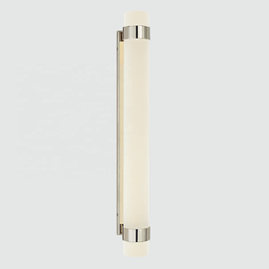 Lámpara de Pared de Latón con Pantalla de Tubo de Vidrio Esmerilado de Diseño Moderno, Bronce Antiguo, para Interiores, Villa, Hotel, Sala de Estar, Baño, <span class=keywords><strong>Barton</strong></span>, Grande - Product Image 3