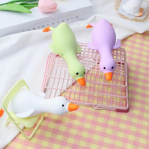 Squishy Duck <b>Memory</b> Sand Filling Sand Stretching Vent Swan Decompression Toy Tpr Fidget Stretchy Duck Toys - Product Image 2