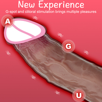Großhandel Europäischer Neuer Elektrischer Großer Dildo Vibrierender Heizender Teleskopischer Weiblicher Penis Weiblicher Sex-Dildo Vibrator