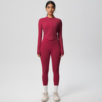 Veste de sport respirante et écologique pour femme RUIQUWIN avec logo personnalisé, séchage rapide, motif uni, idéale pour l'hiver