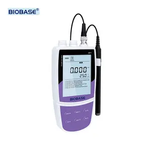 Biobase ไอออน/เครื่องวัดอุณหภูมิความแม่นยำสูงเครื่องทดสอบไอออนอิเล็กโทรดแบบพกพาไอออนเมตรราคา