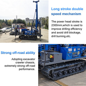 ORME 200 Meters Rock <b>Drill</b> Rig Geothermal Borehole Water Drilling Machine with Compressor - Product Image 4