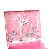 Nouvelle boîte cadeau de parfum pliable en 3D avec lamination mate et gaufrage, fermeture magnétique, doublure en éponge pour la Saint-Valentin