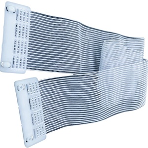 Correa de estante de almacén DANSKY y embalaje de palés Correa de protección elástica blanca de 80mm con extremos de plástico - Product Image 1