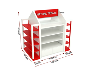 Estante de Exhibición para Comercios Minoristas, Estantes de Supermercado, Soporte Metálico Versátil para Alimentos para Mascotas y Artículos para el Cuidado de Animales - Product Image 4