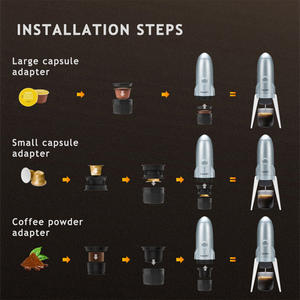 Viaje al aire libre Viaje Camping Carga USB 15 Bar Cápsula Servicio único Mini Cafetera portátil - Product Image 5