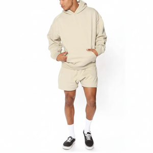 Conjunto corto de alta calidad para hombre, ropa de calle, camiseta de manga corta transpirable informal para hombre, pantalones cortos, conjuntos de 2 piezas para hombre - Product Image 1