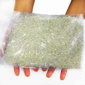 Transparente AB 100 Paquete Bruto a granel No Hotfix 3D Glass Rhinestone para Nail Art y Tumblers Flatback Style - Product Image 1