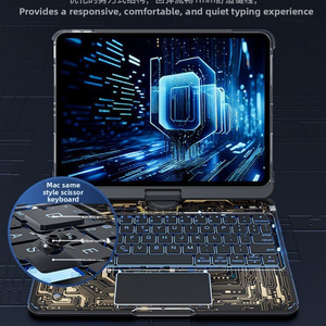 Máy tính bảng bao gồm & trường hợp ifacemall 360 ° xoay linh hoạt pha lê Vỏ ma thuật bàn phím trường hợp cho iPad Air 13-inch (M3) 2025 iPad 13 - Product Image 4