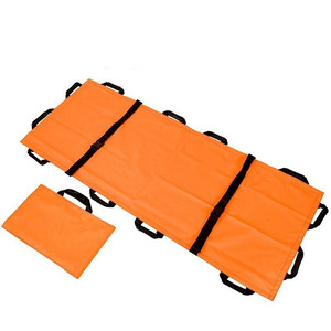 Ambulancia ajustable portátil médica plegable aluminio rescate transferencia llevar hoja luz Pvc suave camillas de emergencia - Product Image 2