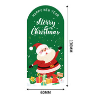 50 PCS/Sac Étiquettes Autocollantes Personnalisables pour Boîtes Cadeaux de Noël et de Fêtes, Rubans Adhésifs en Papier Couché Brillant