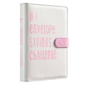 Couples Offre Spéciale 100 jours pour sauver le défi <span class=keywords><strong>Livre</strong></span> d'épargne à feuilles mobiles avec couverture rigide en PU personnalisable - Product Image 1