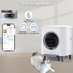 Litière automatique mains libres <span class=keywords><strong>pour</strong></span> <span class=keywords><strong>chats</strong></span>, avec capteur intelligent, moteur silencieux, grand espace 90L, autonettoyante <span class=keywords><strong>pour</strong></span> plusieurs <span class=keywords><strong>chats</strong></span> - Product Image 5