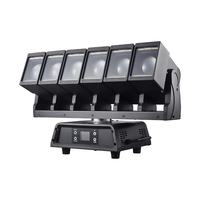 Lyre LED mobile 6*60W à faisceau lumineux RGBW avec bande émettrice, barre mobile LED Snake pour scène et DJ, avec DMX512, fonction Focus et Flash