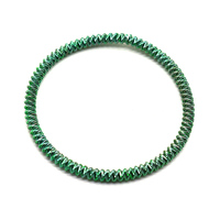 Bracelet à ressort en spirale CNC moderne, élégant et coloré Bracelets en fil de titane en acier inoxydable Ressort en métal