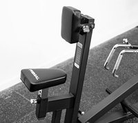 Machine à rames assise à charge libre avec support de poignée réglable, poignée télescopique rotative, chargement par levier, multi-prise, pour salle de sport commerciale